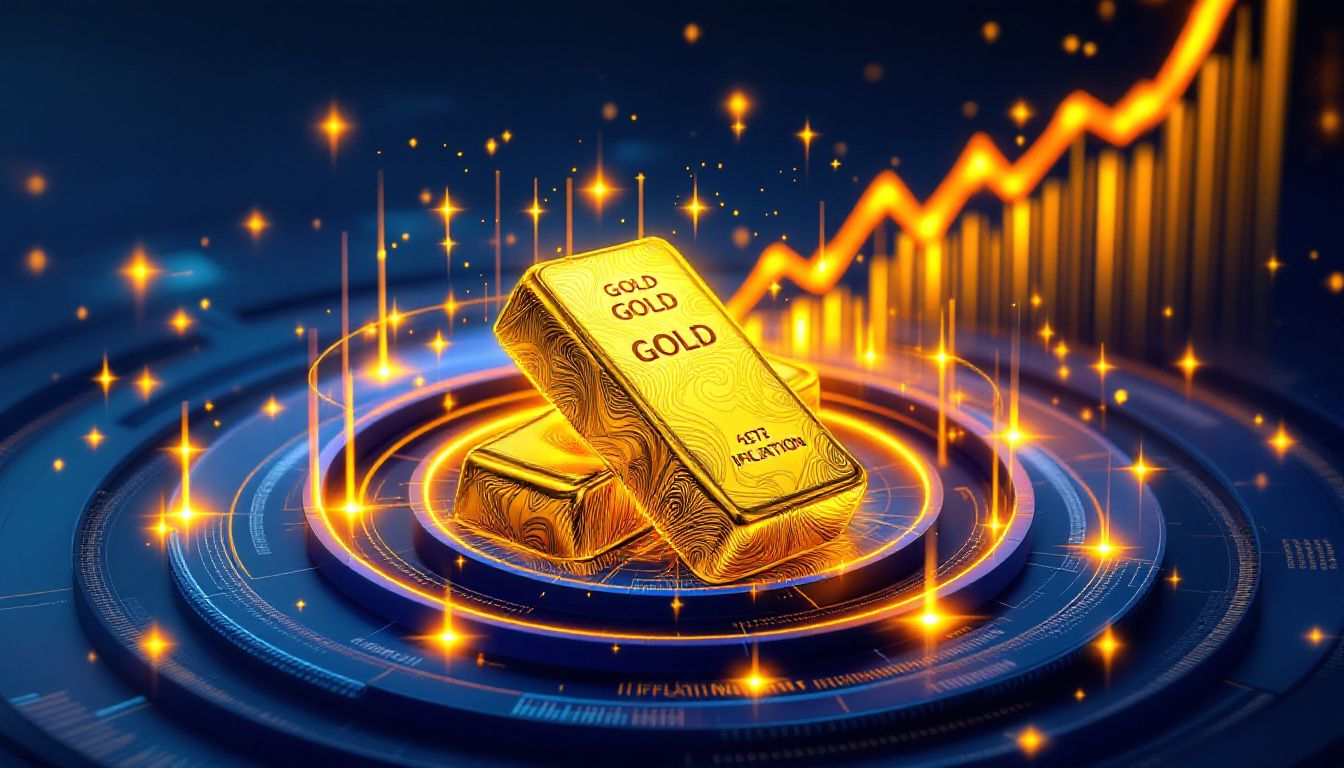 A visual representation of how gold prices react to inflationary trends.