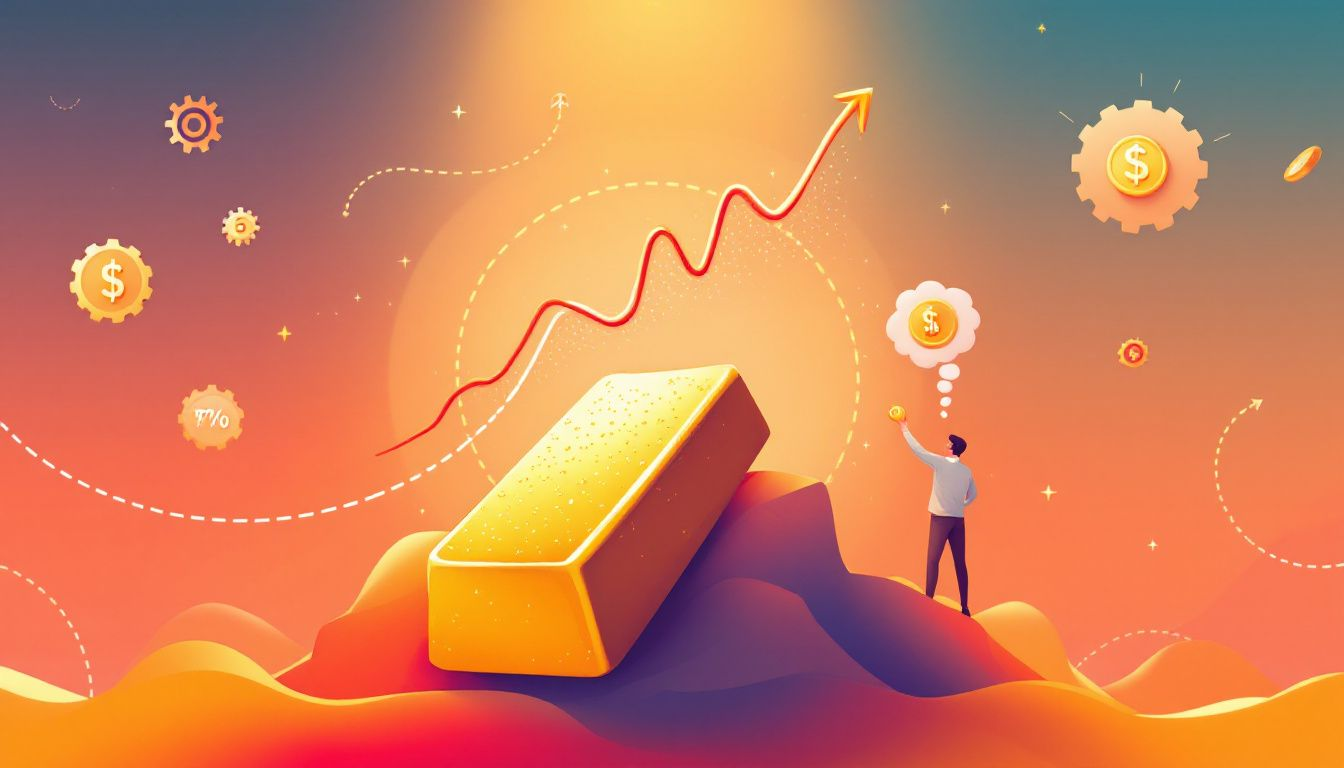 An illustration showing the historical significance of gold as an inflation hedge.