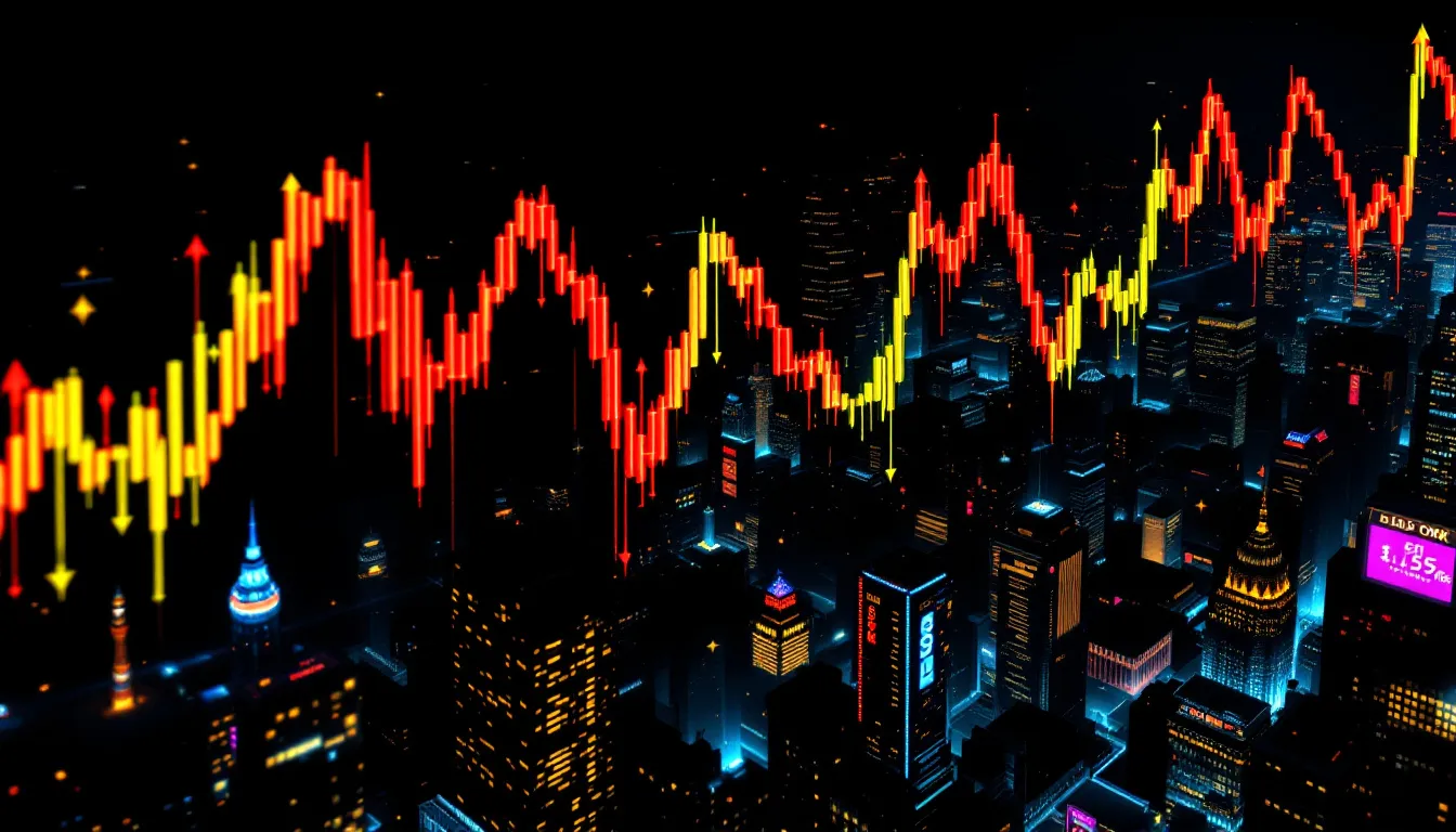 Current trends in gold prices are illustrated with a graph showing fluctuations over time.