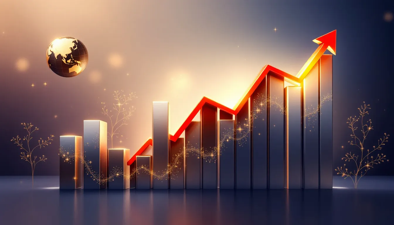 Economic growth impacting gold prices, with a focus on trends.